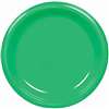 GREEN 10in. PLASTIC PLATE PARTY PACK - 50CT