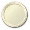 Ivory Dessert Paper Plates 6.75in - 20 Count