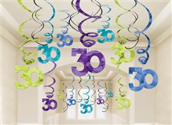 30th Hanging Decorations