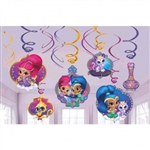 Shimmer And Shine Swirls Decorations