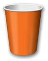 ORANGE HOT/COLD CUPS-20 CT