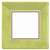 Avocado Border 10in. Square Plates