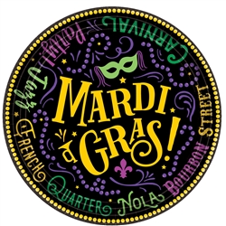 Mardi Gras 7" Plates