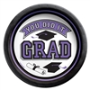 True To Your School Graduation 6.75 Inch Plates - Purple