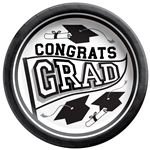 True To Your School Graduation 8.5" Inch Plates - White