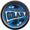 True To Your School Graduation 8.5 Inch Plates - Royal Blue