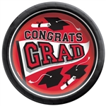 True To Your School Graduation 8.5" Inch Plates - Red