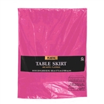 BRIGHT PINK TABLE SKIRT