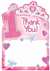 1ST BDAY PRINCESS THANK YOU CARDS