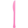 Bright Pink Heavy Weight Knives - 20 Count