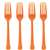 Orange Heavy Weight Forks - 20 Count