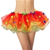 Rainbow Clown Skirt w/ Polka Dots and Bows