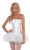 White Corset Dress w/ White Too-Too Med/Lrg Adult