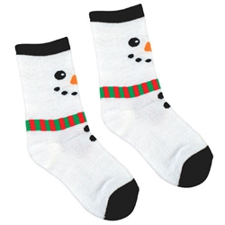 Snowman Socks - Child Size