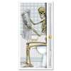 Skeleton Restroom Door Cover