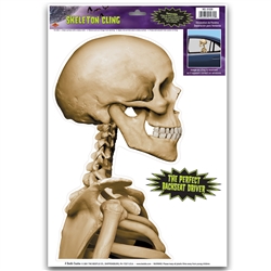 Skeleton Back Seat Driver Cling