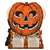 Vintage Look Jack-O-Lantern Fortune Wheel Game