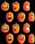 WACKY JACK-O-LANTERN STICKERS