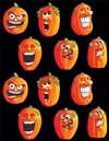 WACKY JACK-O-LANTERN STICKERS