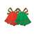 Foil Christmas Bell Cutouts Red and Green