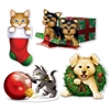 Christmas Puppy & Kitten Cutouts