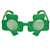 Glittered Shamrock Eye Glasses