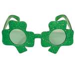 Glittered Shamrock Eye Glasses