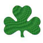 Embossed Foil Shamrock Cutouts