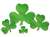 Foil Shamrock Cutout (12 in)