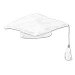 Graduate Plush Cap White