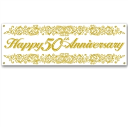 50th Anniversary Sign Banner