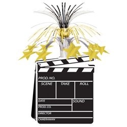 Movie Set Clapboard Centerpiece