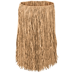 RAFFIA HULA SKIRT - ADULT SIZE - NATURAL