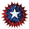 Patriotic Star Fan-Burst Decoration