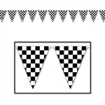 Checker Flag Pennant Banner