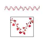 RED HEART WIRE GARLAND - 25'