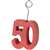 "50" Glittered Photo/Balloon Holder