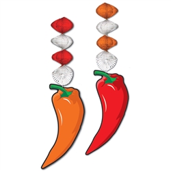 CHILI PEPPER DANGLING CUTOUTS