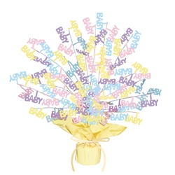 BABY SHOWER GLEAM'N BURST CENTERPIECE