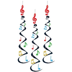 Musical Notes Hanging Whirls