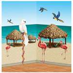 TIKI HUT AND TROPICAL BIRD PROPS