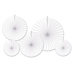 White Accordion Paper Fans