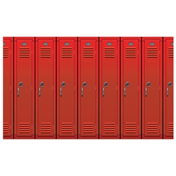 School Lockers Backdrop Decoration