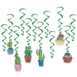 Cactus Hanging Whirls Decorations