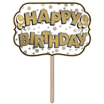 Happy Birthday Foil Yard Sign