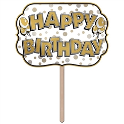 Happy Birthday Foil Yard Sign