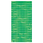 Metallic Square Curtain - Green