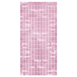 Metallic Square Curtain - Pink