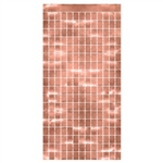 Metallic Square Curtain - Rose Gold