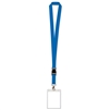 Blue Lanyard with Card Holder